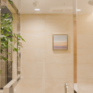 ceramic bath art Yu Yasuda「Between -Kiri no rinkaku-」